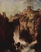 Christian Wilhelm Ernst Dietrich Wasserfalle in Tivoli. Sweden oil painting artist